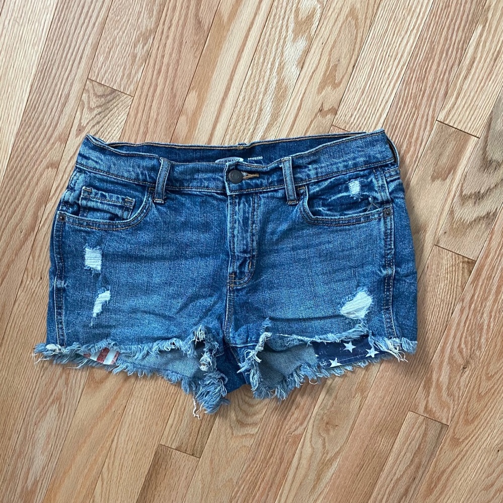 Old navy forth of July jean shorts